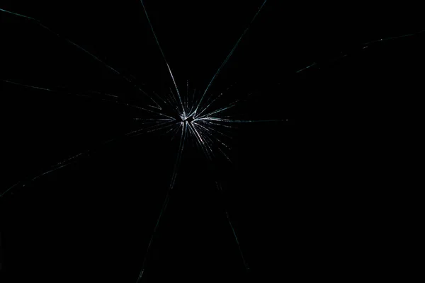 Vidrio roto fondo oscuro — Foto de Stock