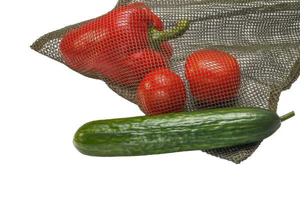 Reusable bag with vegetables