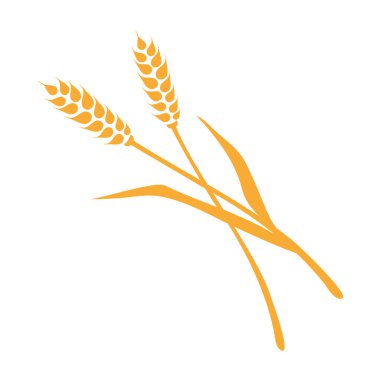 Beyaz arkaplanda iki sivri uçlu düz logo - vektör çizimi