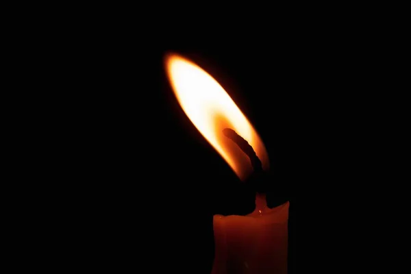 One Candle light — Stock Photo, Image