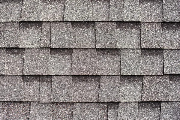 Gray Shingles Covering Roof Building Material Flexible Tile Background — Stock Photo, Image