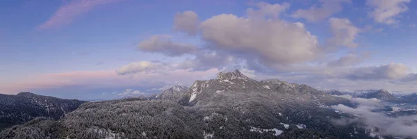 Herrlich Bewölkter Himmel Über Gebirgsäuling Den Österreichischen Alpen Herbst Bei — Stockfoto