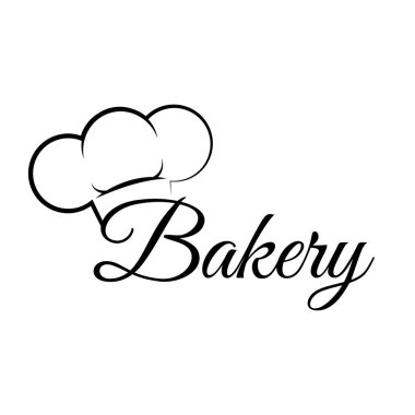 Aşçı şapkası. Çizilmiş şapka şef aşçı. Ekmek. Şapka şef. Etiket. Vektör çizim.