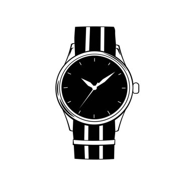 El izle simgesi. Vektör çizim üzerinde beyaz izole