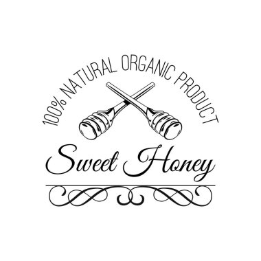 Ahşap bal ayı, kroki tarzı vektör çizim üzerinde beyaz izole