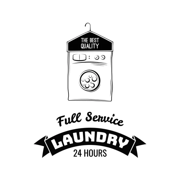 Case For Clothes. Dry Cleaning Label. Laundry Badge. Vector Illustration Isolated On White — Stock Vector