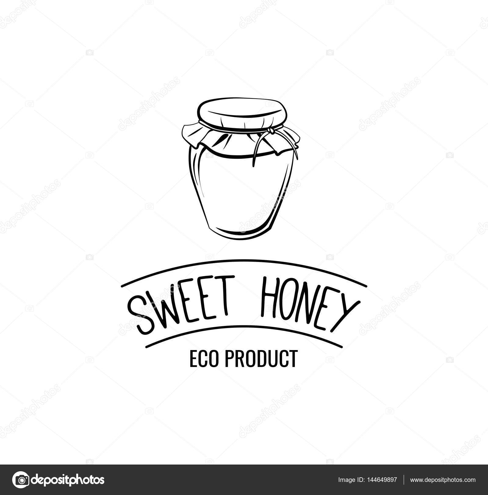 Download Small Glass Jar Sweet Honey Label Logo Badge Eco Product Vintage Vector Stock Vector C Lh 144649897 PSD Mockup Templates