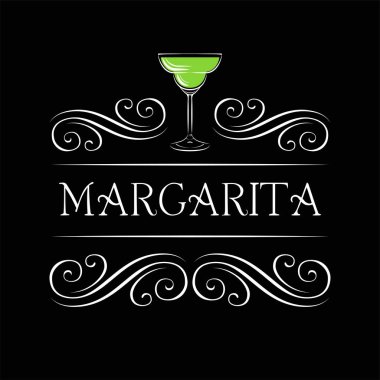 Dekore edilmiş alkol logosu