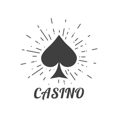 Vintage casino logosu