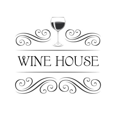 Dekore edilmiş alkol logosu