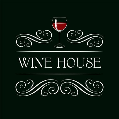 Dekore edilmiş alkol logosu