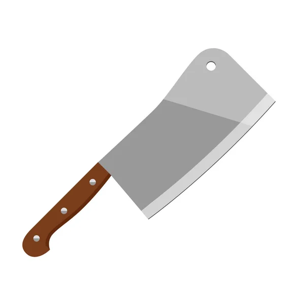 Knife with wooden handle — Stock Vector