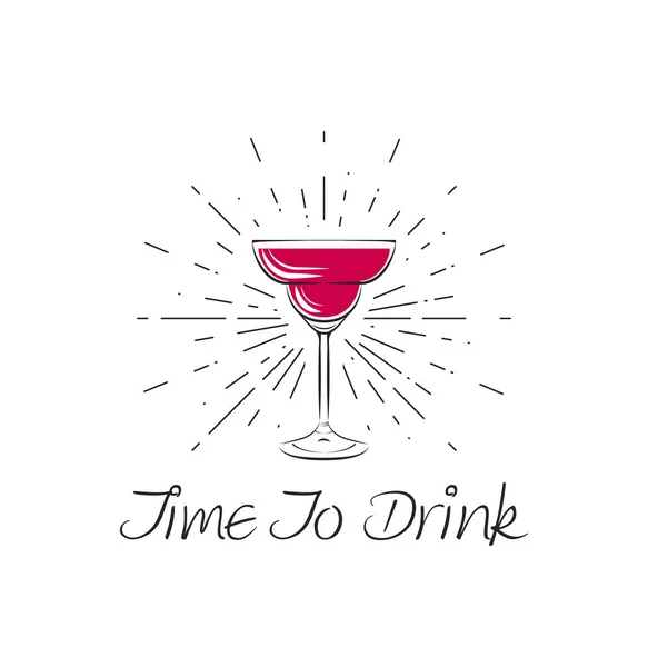 Logo du temps à boire — Image vectorielle