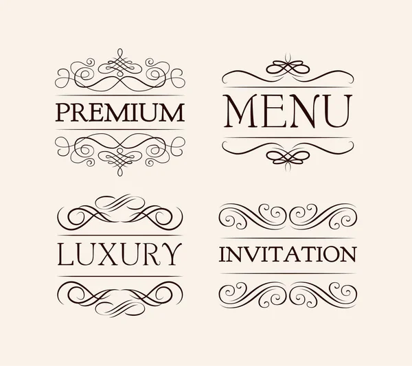 Logo Docerated per Ristorante . — Vettoriale Stock