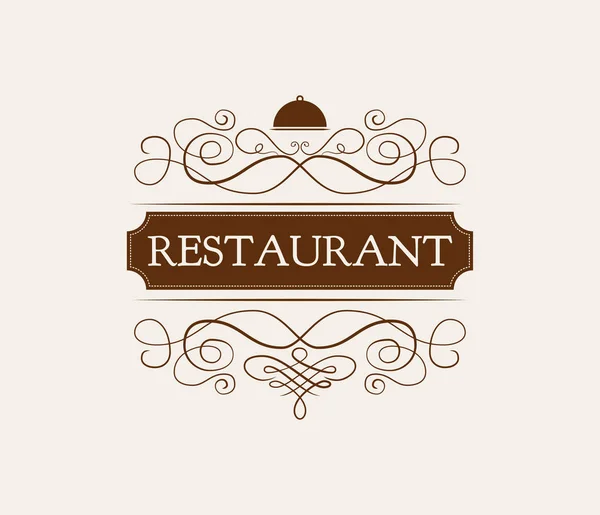 Docerated Logo dla restauracji. — Wektor stockowy