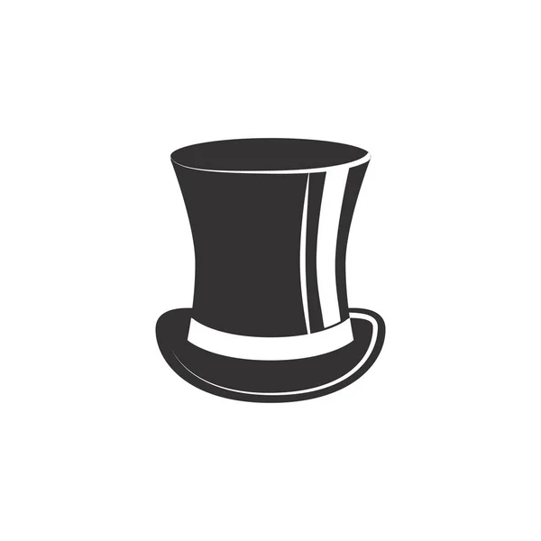 Chapéu preto masculino —  Vetores de Stock