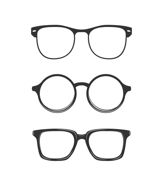 Conjunto de gafas graduadas masculinas — Archivo Imágenes Vectoriales