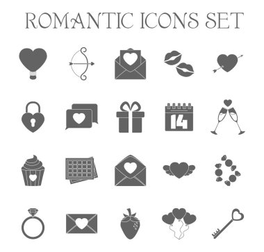 Romantik Icons set