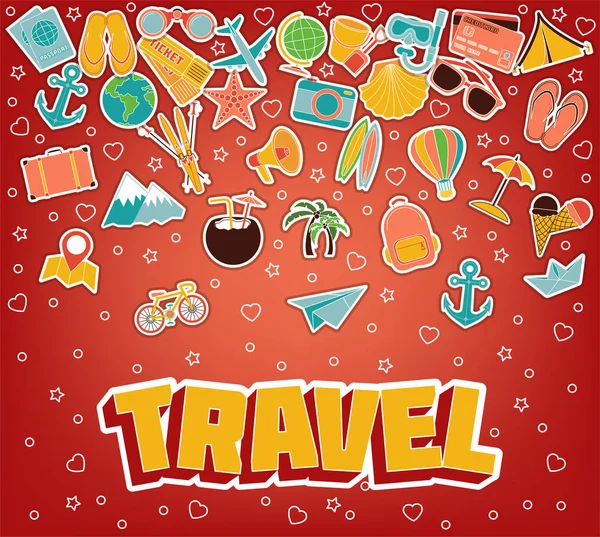 Travel Thin Line Icons — Stock Vector
