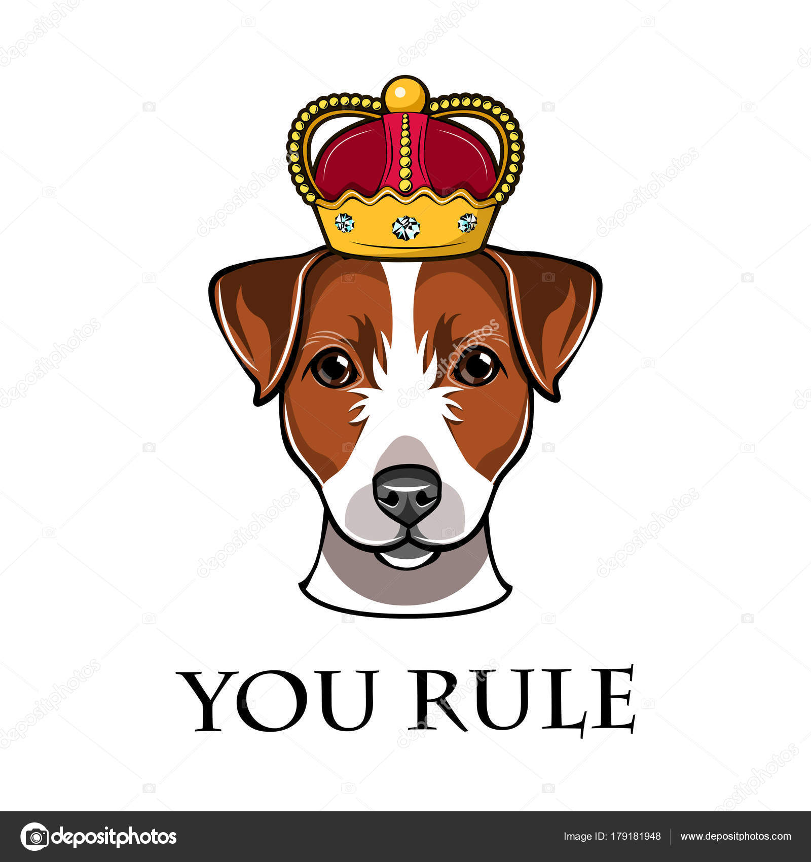 Jack Russell Terrier Dans Lillustration De Vecteur De Chien