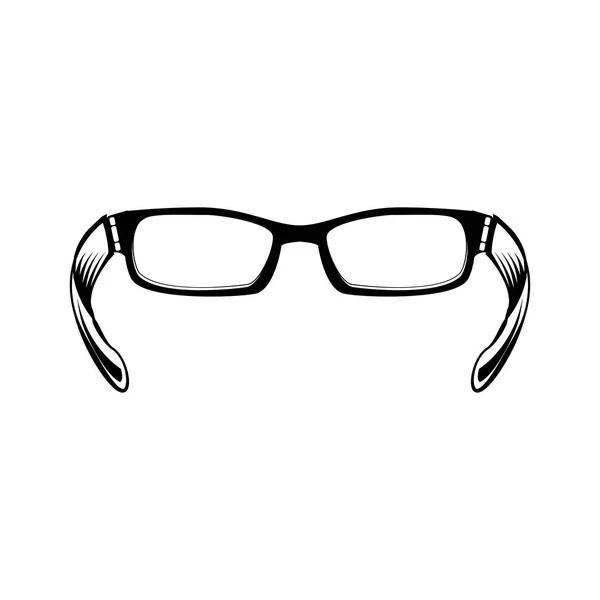 Glasögon-ikonen, glasögon. Glasögon-ikonen, Glasögon ikonbild. Vektorillustration. — Stock vektor