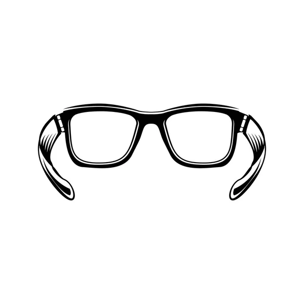 Glasögon. Glasögon platt ögonsymbolen för app och webbplats. Vektor. — Stock vektor