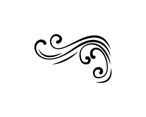 Calligraphy swirl, swashe, ornate motif, scroll filigree flourish element. Decoration. Vector. — Stock Vector