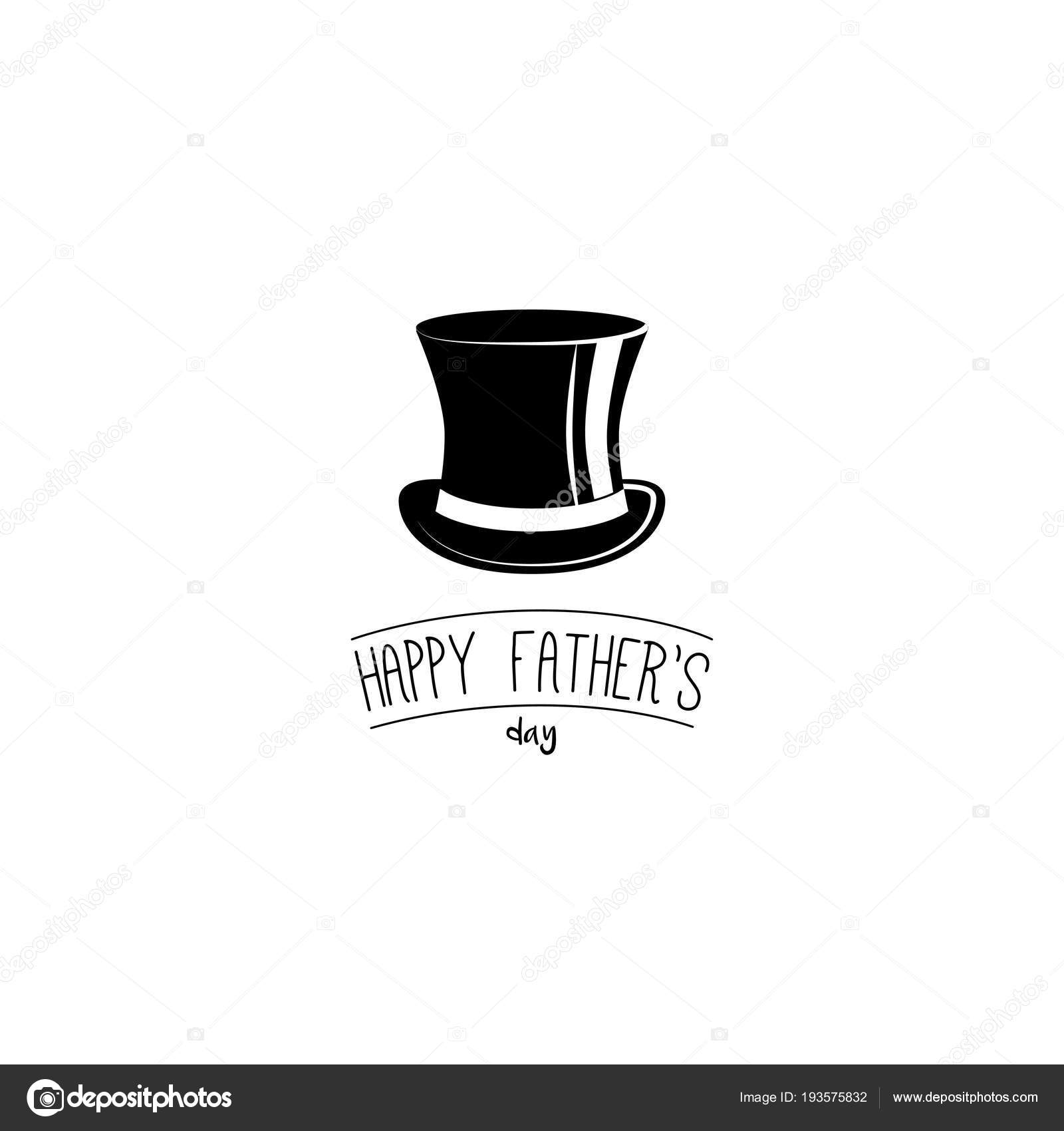 Fathers Day Card Top Hat Dad Greeting Happy Fathers Day Lettering Vector Stock Vector C Lh Fathers Day Card Top Hat Dad Greeting Happy Fathers Day Lettering Vector Stock Vector C Lh