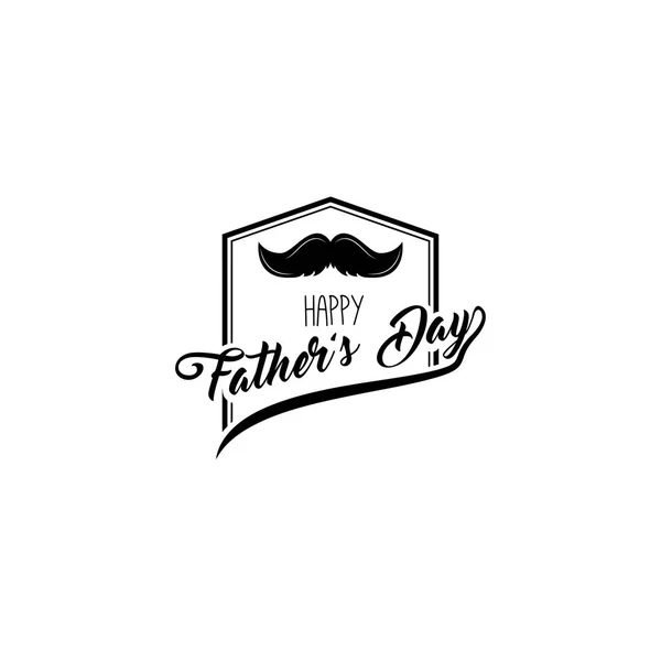 父亲节快乐。胡子。贺卡。爸爸的礼物。向量. — 图库矢量图片