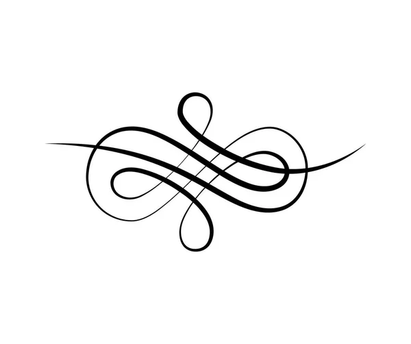 Curl, Swirly line, Filigree процвітає дизайн. Прикраса піків, весілля, різдвяна листівка. Декоративний візерунок. Векторні . — стоковий вектор