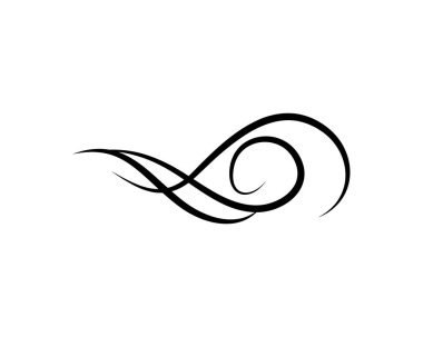 Girdap Telkari öğesi. Kaligrafi vintage desen. Sayfa dekorasyon güzelleşmek. Vektör.