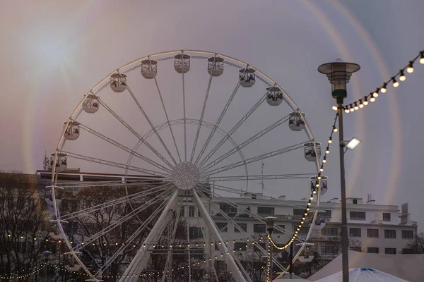 Riesenrad Abendlicht — Stockfoto