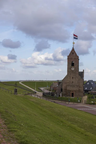 Paisagem Wierum Beira Mar Holanda — Fotografia de Stock