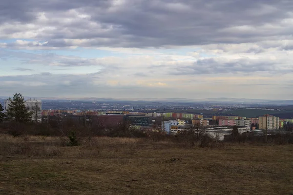 View Brno Kamenny Vrch Background You Can See Palava Blue — Stock Photo, Image