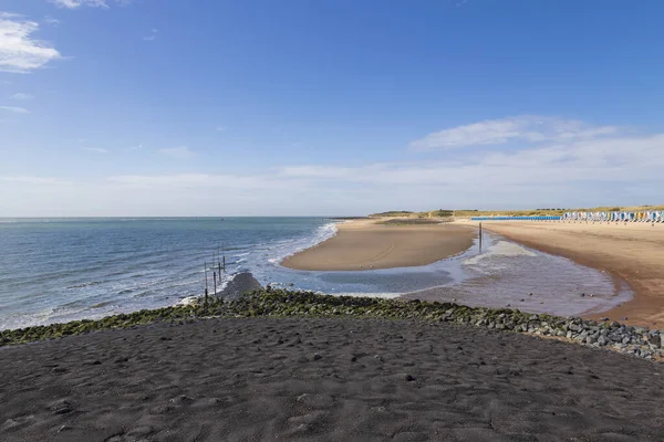 Kust Och Sandstrand Vid Nordsjön Vlissingen Nederländerna — Stockfoto