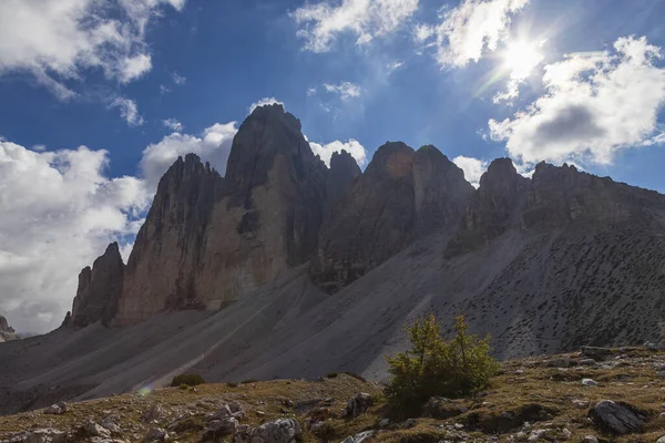 Dolomitas Italianos Montanhas Dia Tempo Tiro — Fotografia de Stock