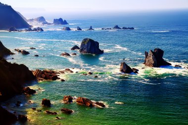 Manzara Asturyan sahil