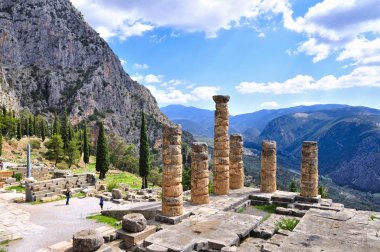 Delphi ruins in greece clipart