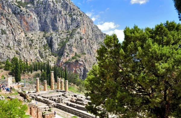 Delphi ruínas na Grécia — Fotografia de Stock