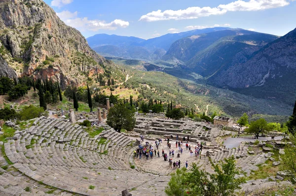 Delphi ruiny w Grecji — Zdjęcie stockowe