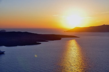Yunanistan 'da Santorini' nin görüşleri