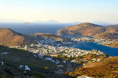 Patmos Yunan Adası'na bakış