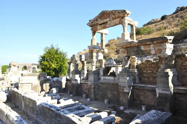 Zříceniny Efesu v Turecku — Stock fotografie