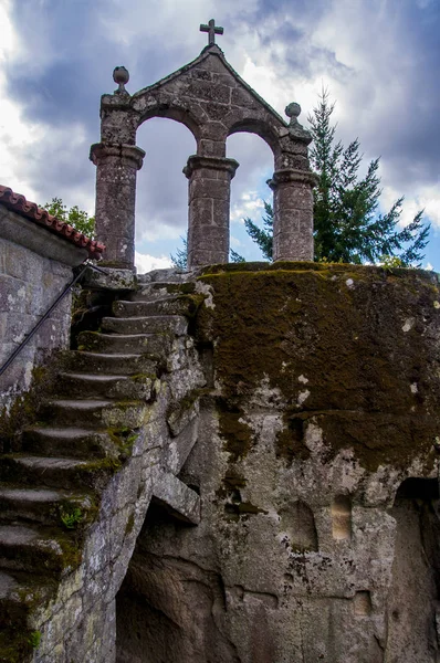 Monasterio de San Pedro de Rocas — Foto de Stock