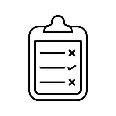 Sınama Listesi Simgesi Soyut Arka Grubunda İzole Edildi