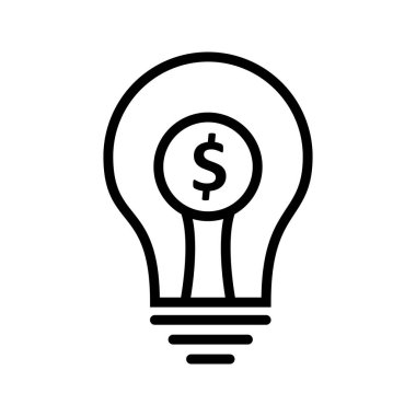 Ampul Doları Simgesi Soyut Arka Gruplandırmada İzole Edildi