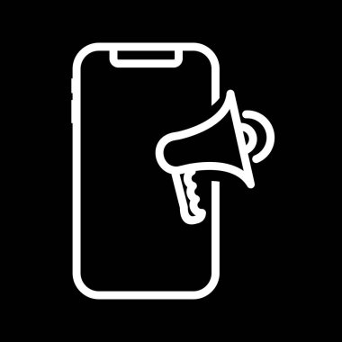  Mobil Pazarlama Simgesi Soyut Arka Gruplandırmada İzole Edildi