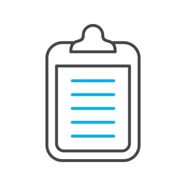 Not Simgesi Soyut Arka Gruba İzole Edildi