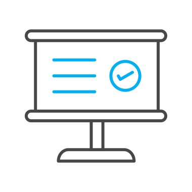  Kontrol Listesi 4 Simgesi Soyut Arkaplanda İzole Edildi 
