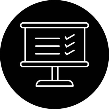 Soyut Arkaplanda Ayırılmış Simgeye Bak